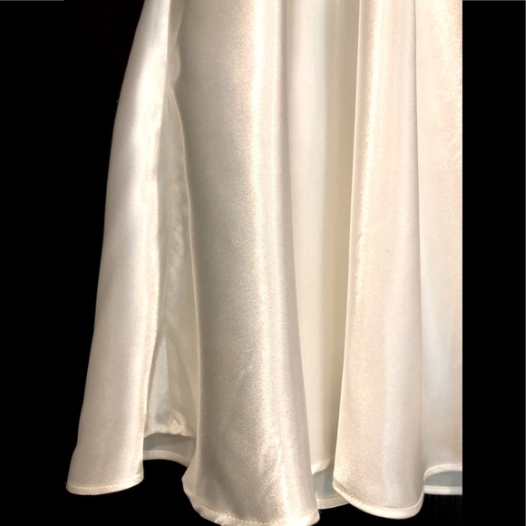 Victoria’s Secret ivory Satin  & Chiffon embellished sequin, lace chemise. Sz S - Picture 11 of 15